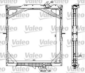 Радиатор, охлаждение двигателя VALEO 734298