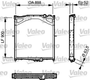 Теплообменник VALEO 734300