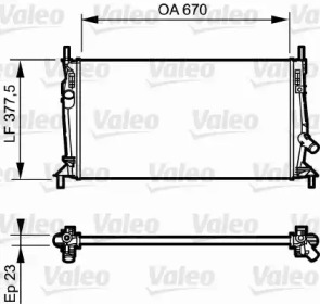 Теплообменник VALEO 734320