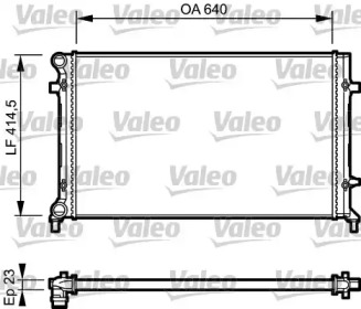 Теплообменник VALEO 734332