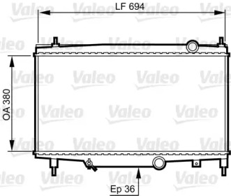 Теплообменник VALEO 734336