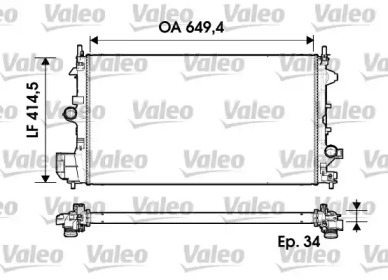 Теплообменник VALEO 734339