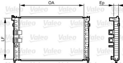 Теплообменник VALEO 734411