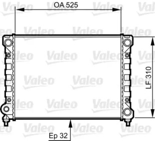 Теплообменник VALEO 734415