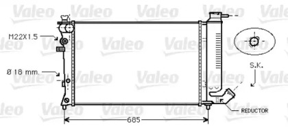 Теплообменник VALEO 734445