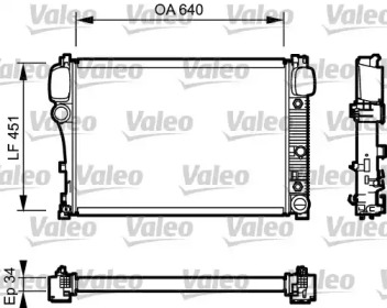 Теплообменник VALEO 734447