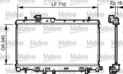 Теплообменник VALEO 734465