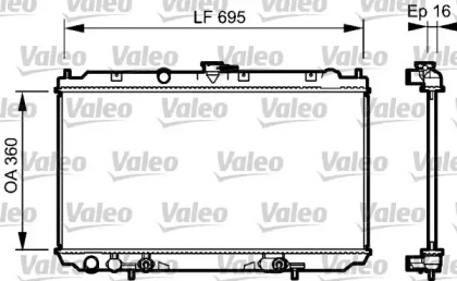 Теплообменник VALEO 734473