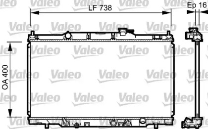 Теплообменник VALEO 734477