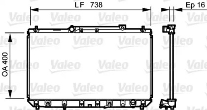 Теплообменник VALEO 734489