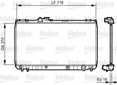 Теплообменник VALEO 734498