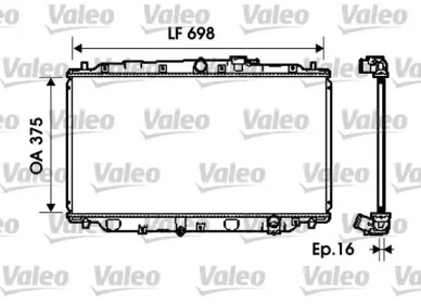 Теплообменник VALEO 734624