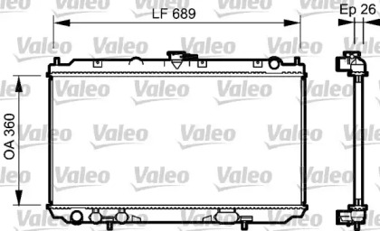 Теплообменник VALEO 734708