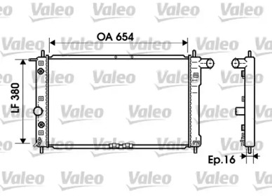 Теплообменник VALEO 734764