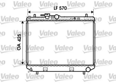 Радиатор, охлаждение двигателя VALEO 734865