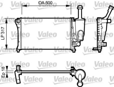 Теплообменник VALEO 734923