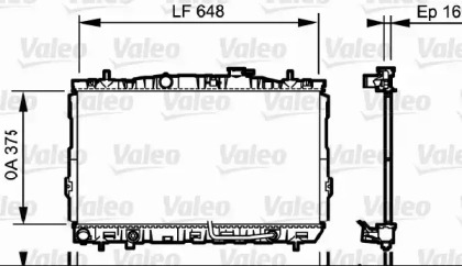 Теплообменник VALEO 734965