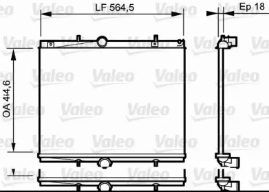 Теплообменник VALEO 735020