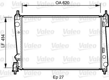 Теплообменник VALEO 735041