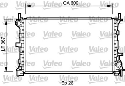 Теплообменник VALEO 735046