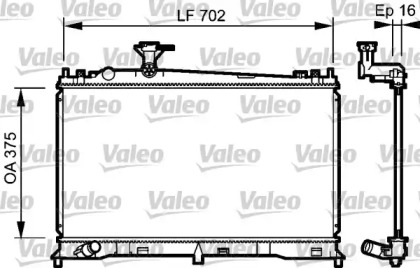 Теплообменник VALEO 735053