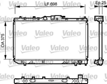 Теплообменник VALEO 735075