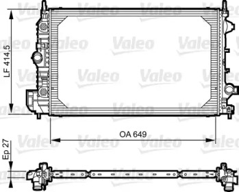 Теплообменник VALEO 735086