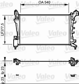 Теплообменник VALEO 735097