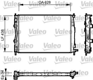 Теплообменник VALEO 735115