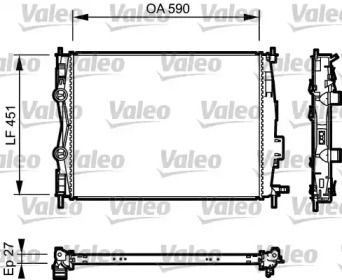 Теплообменник VALEO 735116