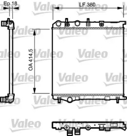 Теплообменник VALEO 735125