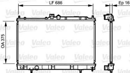 Теплообменник VALEO 735198