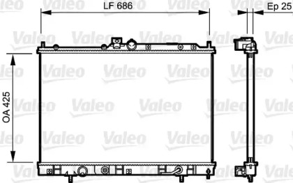 Теплообменник VALEO 735202