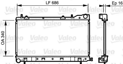 Теплообменник VALEO 735208