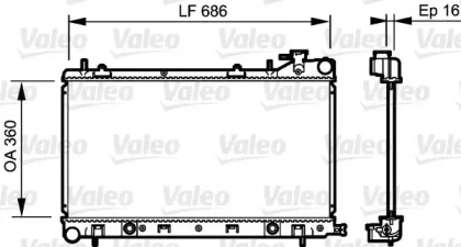 Теплообменник VALEO 735209