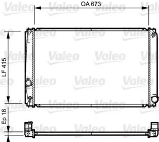 Теплообменник VALEO 735215