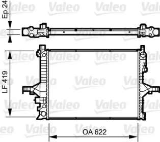 Теплообменник VALEO 735237