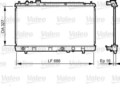 Теплообменник VALEO 735240