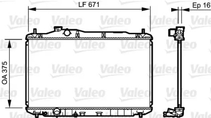 Теплообменник VALEO 735243