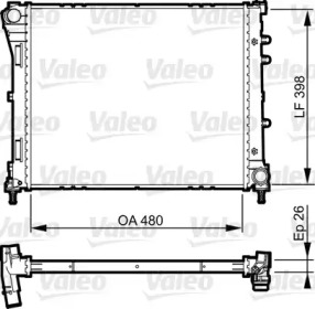 Теплообменник VALEO 735273