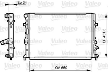 Теплообменник VALEO 735280