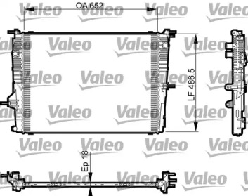 Теплообменник VALEO 735463