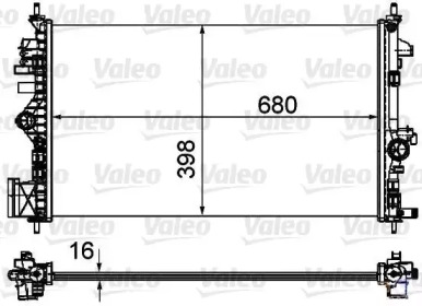 Радиатор, охлаждение двигателя VALEO 735485