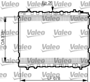 Радиатор, охлаждение двигателя VALEO 735526