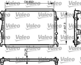 Теплообменник VALEO 735556