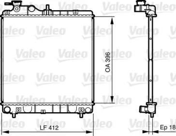 Теплообменник VALEO 735562