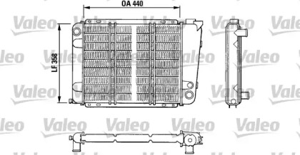 Радиатор, охлаждение двигателя VALEO 810873