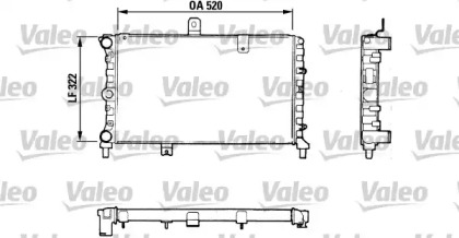 Радиатор, охлаждение двигателя VALEO 811057