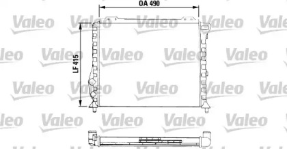 Радиатор, охлаждение двигателя VALEO 811068