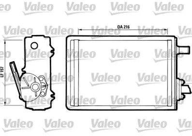 Теплообменник, отопление салона VALEO 811399